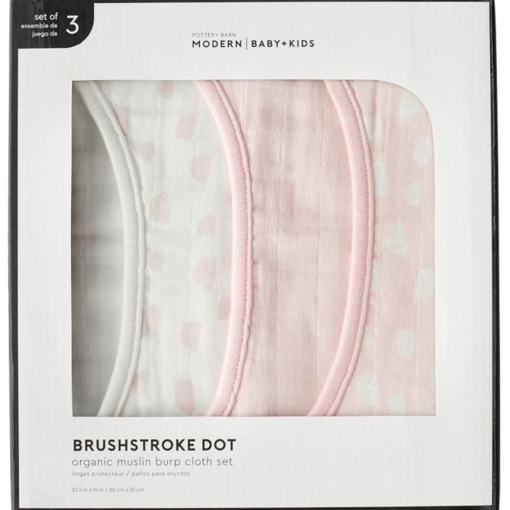 West Elm Pottery Barn Organic Cotton Burp Cloths